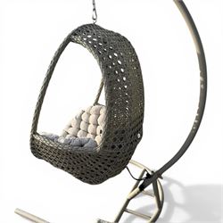 Hartman basket hanging garden chair with cushion and cover