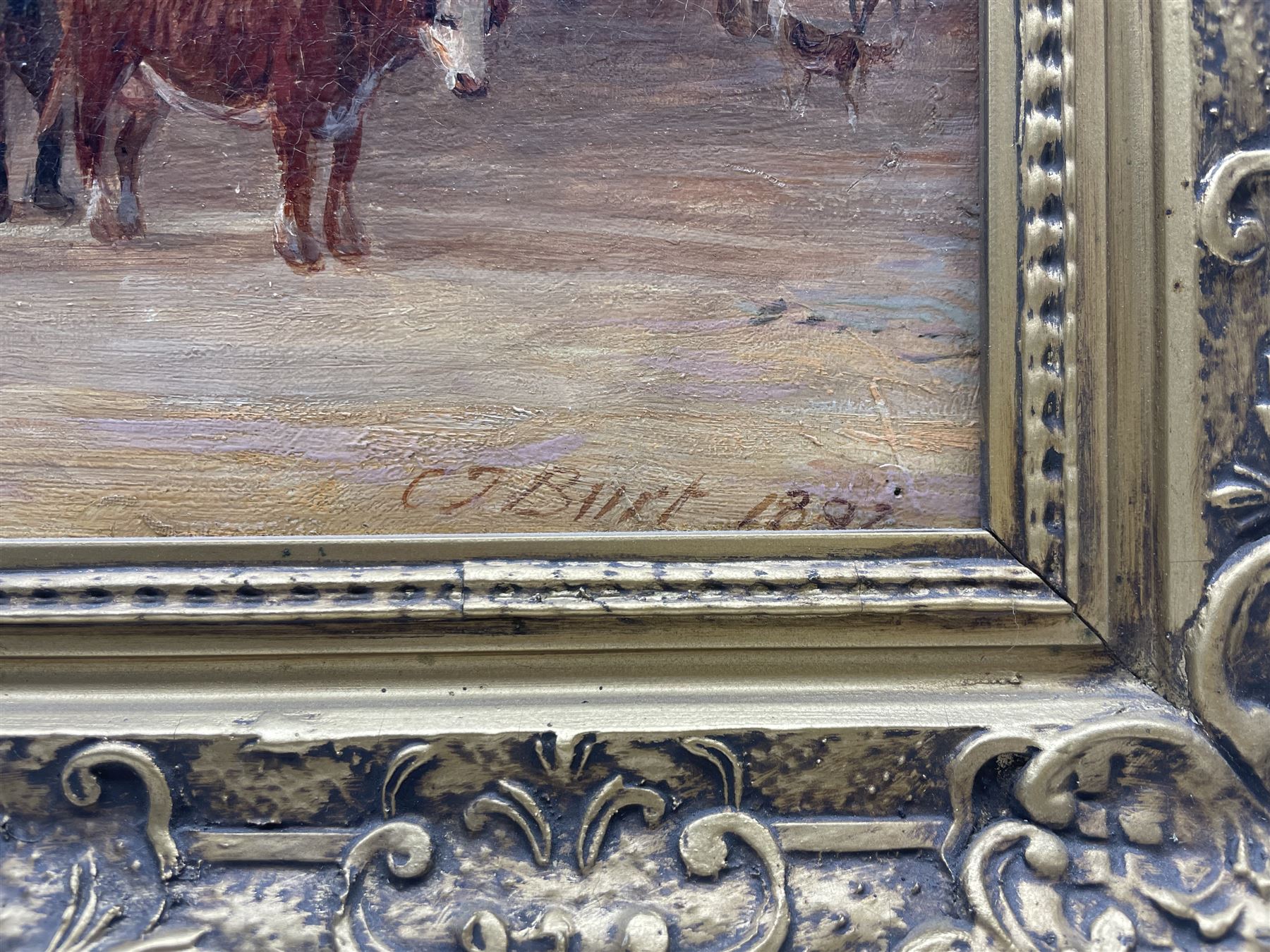 Charles Thomas Burt (British 1823-1902): Harlech Castle, oil on canvas signed and dated 1892, 50cm x 75cm 