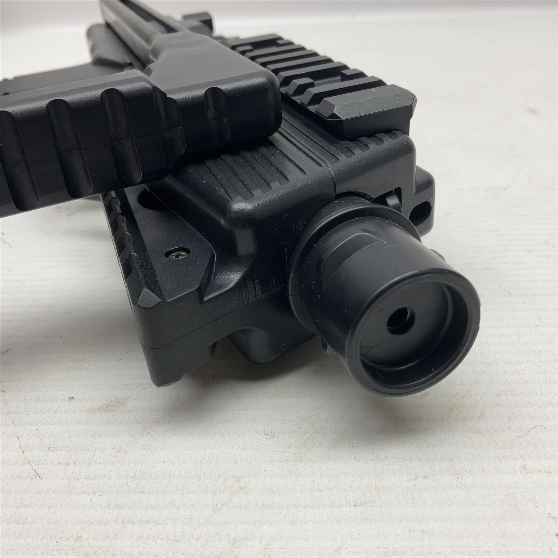 Gamo MP-9 .177 cal. semi-auto blowback pellet/BB CO2 gun, serial no.14J39179, L30cm; on original box with accessories and paperwork  NB: AGE RESTRICTIONS APPLY TO THE PURCHASE OF AIR WEAPONS.