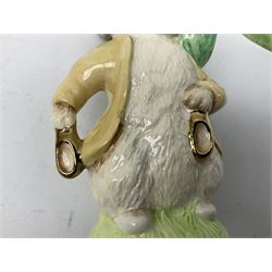 Collection of Beswick figures to include Beatrix Potter Squirrel Nutkin, Jemima Puddleduck, Spike and Tyke, Tom and Jerry, both boxed and with certificates, Chamois 1551 and Babycham 1615a (a/f) Beswick Ware Royal Douton Peter Rabbit and Benjamin Bunny, with certificate
(9)
