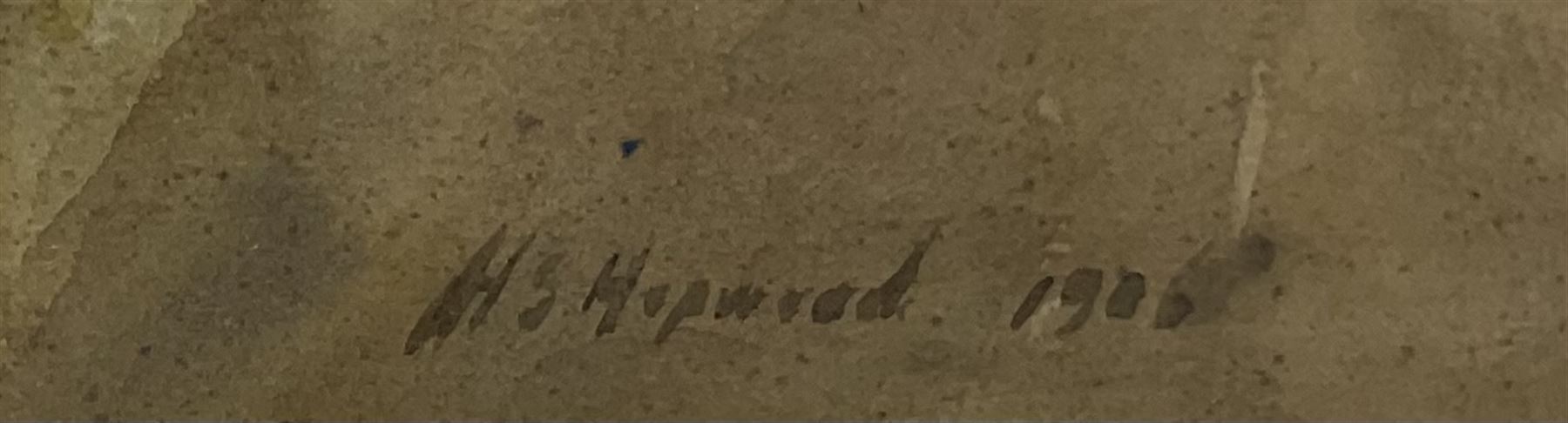 Henry Silkstone Hopwood RSW RBC (Staithes Group 1860-1914): Figures in a North African Passageway, watercolour signed and dated 1906, 27cm x 21cm