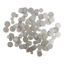 Approximately 1170 grams of Great British pre-1947 silver coins