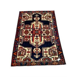 North West Persian Heriz rug, blue and i