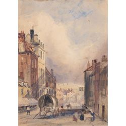 Attrib. Henry Barlow Carter (British 1803-1867): 'Scarborough', watercolour signed and tit...