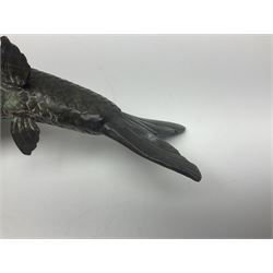 Bronze koi carp, L29cm