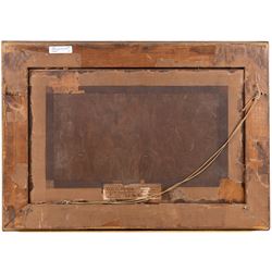 J Hall (British 19th Century): Summer Evening with Cows Grazing in a Pasture, watercolour signed 31cm x 50cm 