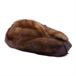 Marshall & Snelgrove three quarter length mink fur coat, together with mink hat, stole, shawl