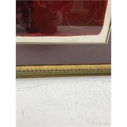 Roy Fairchild-Woodard (British 1953 -): 'Hannah', limited edition mixed media screen print signed and numbered 222/250, 90cm x 60cm