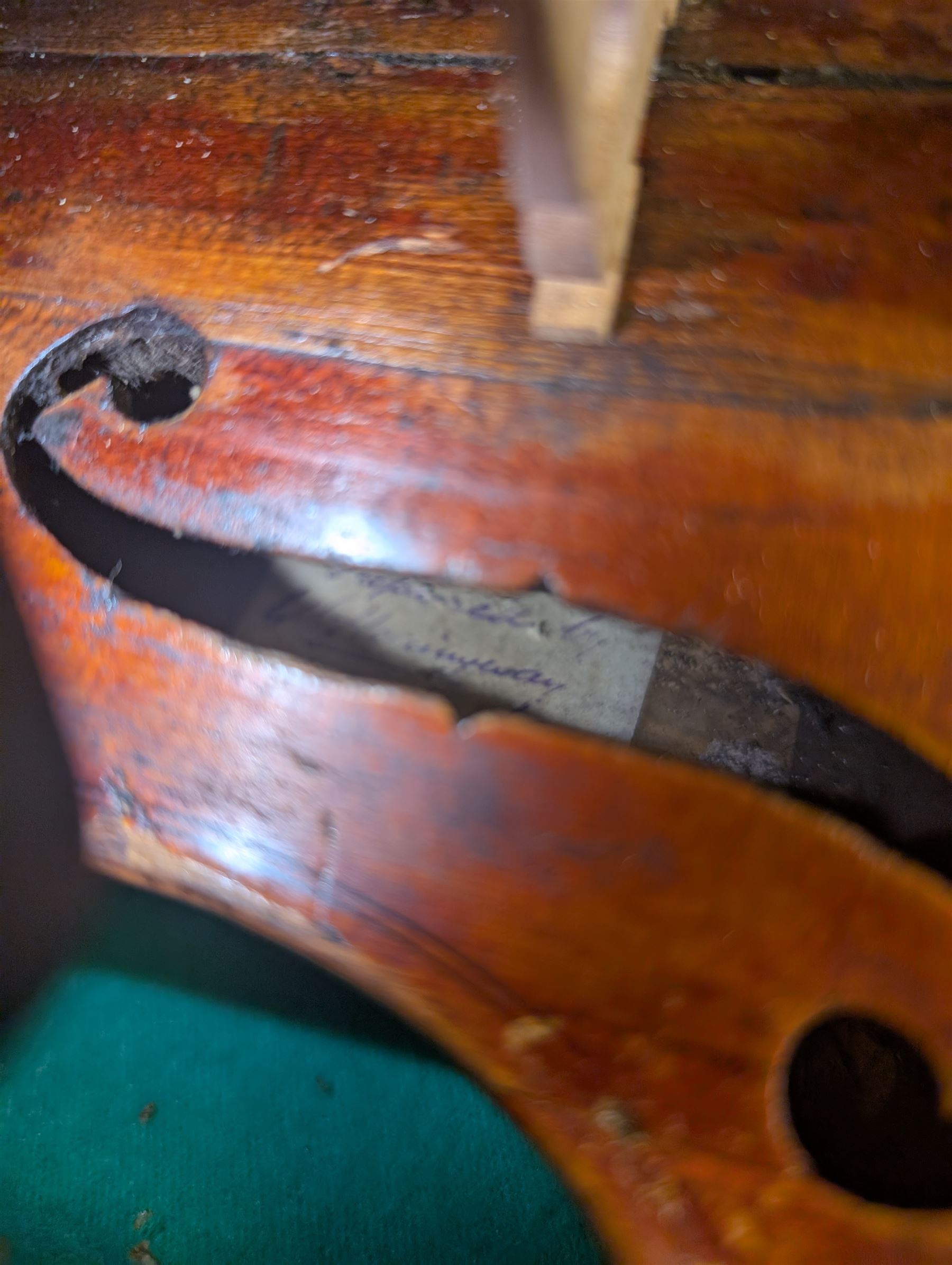 Violin and bow in fitted case