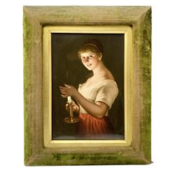 19th century KPM Berlin porcelain plaque