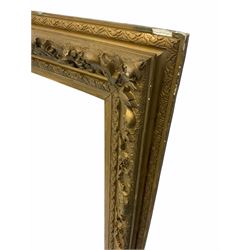 Large ornate 19th century giltwood and gesso mirror/frame