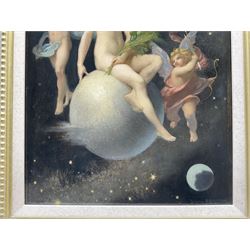 Urbain Bourgeois (French 1842-1911): The Crowning of Venus, oil on canvas signed 41cm x 32cm 
Provenance: private collection, purchased Christie's London 12th September 2013 Lot 156