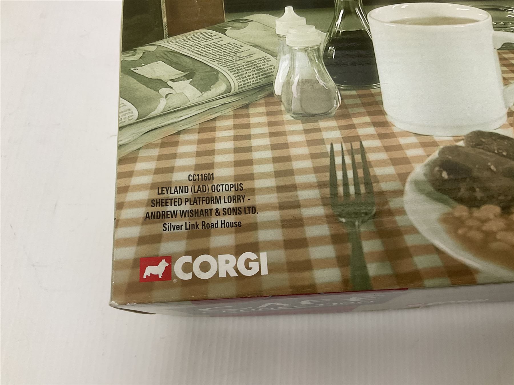 Corgi - six Cafe Connection boxed sets to include CC10501 ERF K. Platform Lorry - Richard Read (Transport) Ltd. Coronation Cafe; CC10801 Foden S21 Tipper with Gravel Load - Moreton C Cullimore & Son Ltd. The Towers; CC11603 Albion Reiver Sheeted Platform Lorry - W.H. Malcolm Ltd. Jungle Cafe; with three further examples, all boxed (6)