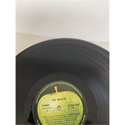 The Beatles White album vinyl record, with side opening gatefold sleeve, Apple Records, Stereo, SLPEA-1007 and 1008, YEX 710, 711 and 712