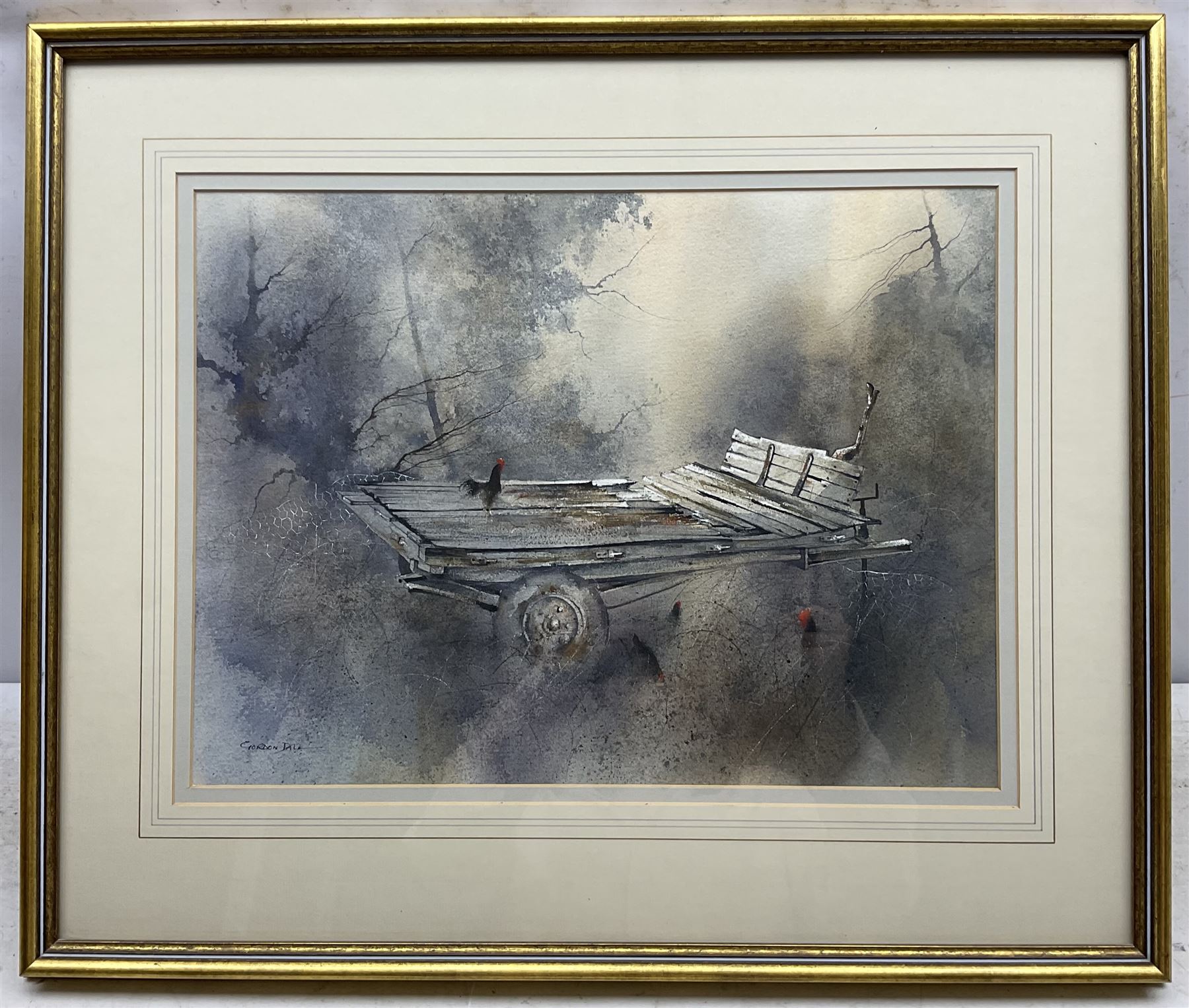 Gordon Dale (British 20th Century): Farmyard Scenes, four watercolours signed, variously titled verso max 33cm x 44cm 