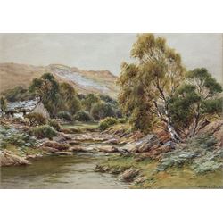 Harry James Sticks (British 1867-1938): ‘On the Duddon’, watercolour signed 26cm x 37cm