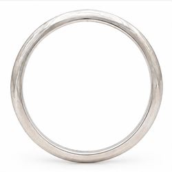 Tiffany & Co. platinum knife edge wedding band, hallmarked