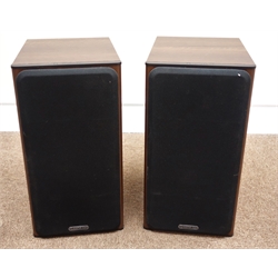  Pair Monitor Audio Bronze walnut cased speakers   