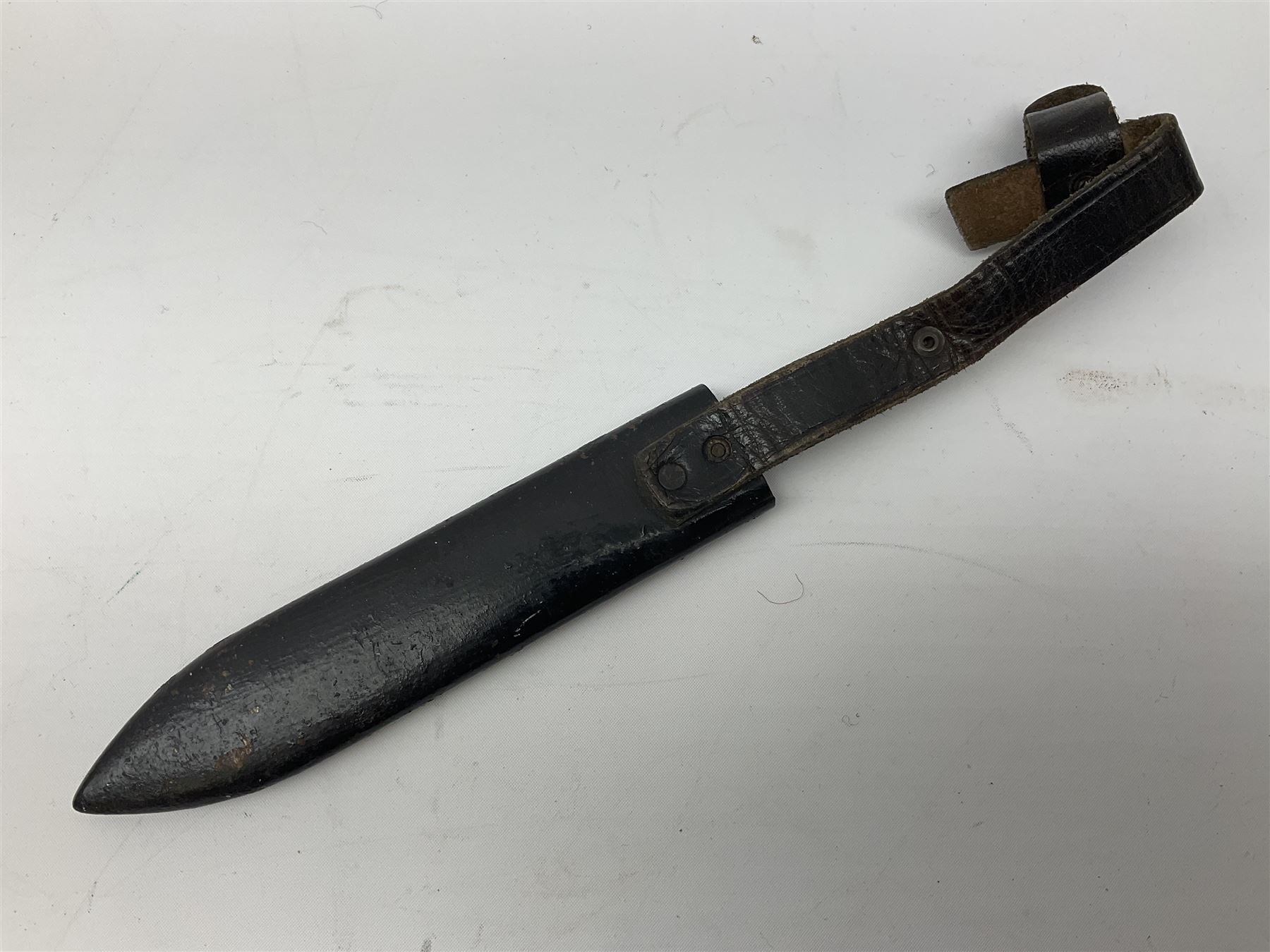 A dagger M 37 for leaders, manufacturer M 7/36, E. & F. Hörster, Solingen  Very good bright blade, the obverse with etched motto Blut und Ehre!  (Blood and Honour!), the reverse etched