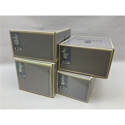 Lladro Season Angels set, comprising Spring Angel no 6146, Fall Angel no 6147, Summer Angel no 6148 and Winter Angel no 6149, all with original boxes, largest example 29cm