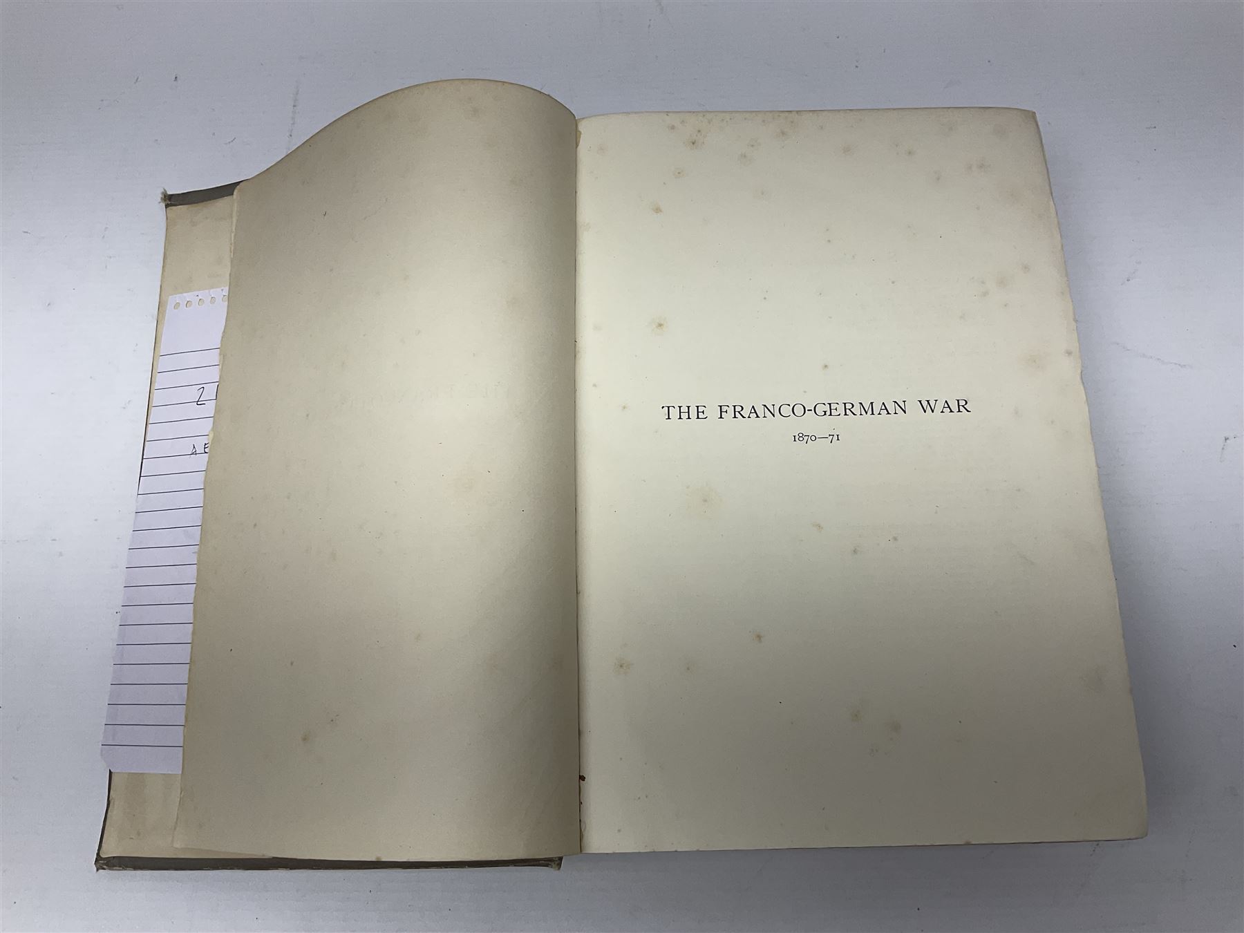 Scrap book of WWII maps, and Maurice, The Franco-German War, from the library of William Thomas, Baron Bolton