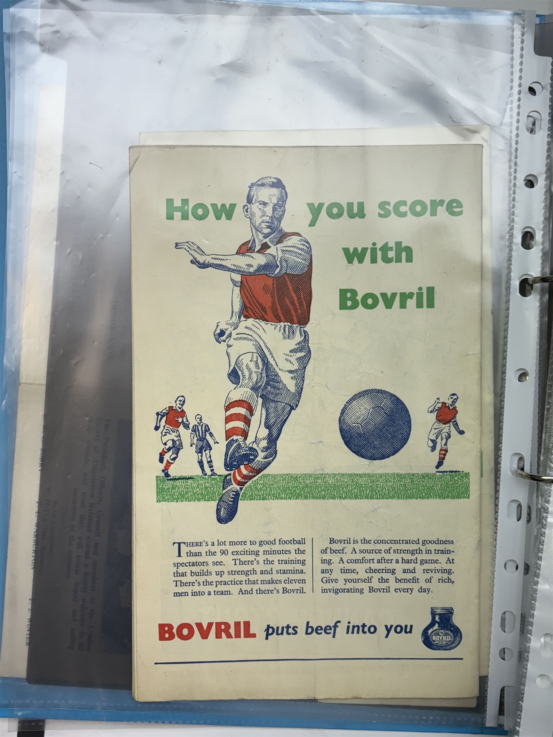 Collection of football memorabilia belonging and relating to the Hull based referee Frank Coultas, including 9ct gold Referee's medal for the 1957 Aston Villa v Manchester United FA Cup Final, inscribed 'The Football Association, F.B Coultas, F.A. Challenge Cup Competition, Final Tie 1957', hallmarked and in original case; the kit worn by him to referee the 1957 FA Cup Final and ephemera relating to the match including photographs, programmes and tickets; together with other football memorabilia collected by Frank Coultas, including programmes, photograph and ticket stubs, with some items relating to the 'Busby Babes'