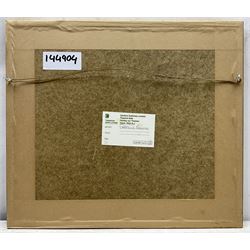 Gabrielle Bellocq (French 1920-1999): Figures Admiring Blossom, pastel signed 15cm x 21cm 