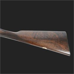 Holland and Holland 12 bore single trigger sidelock ejector, side by side double barrel shotgun with 76cm (30