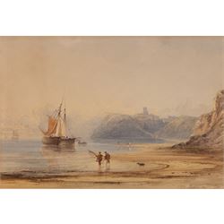 Anthony Vandyke Copley Fielding (British 1787-1855): Scarborough North Bay before the Mari...