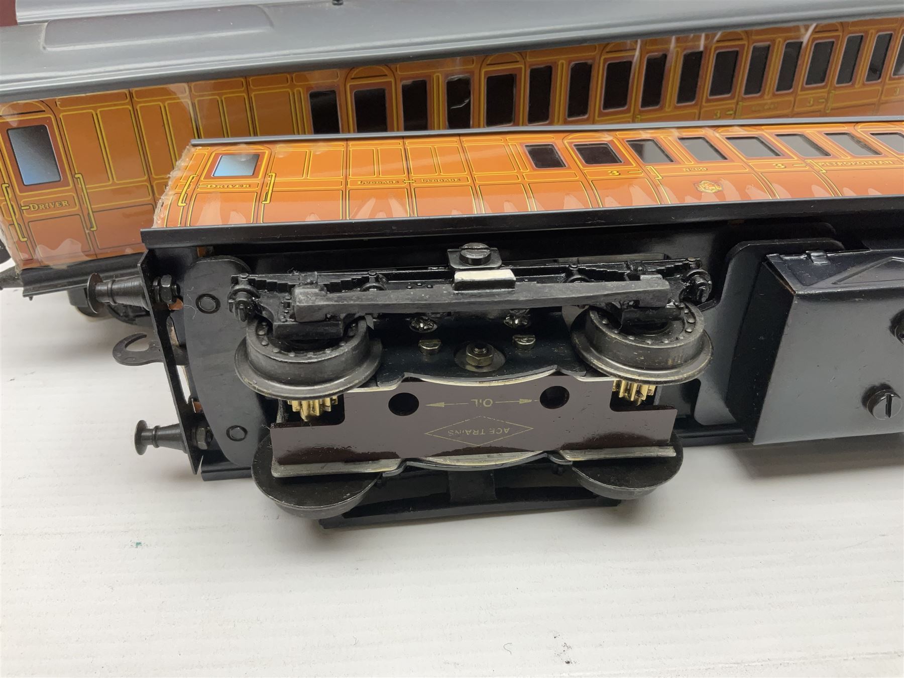 Ace Trains '0' gauge - EMU/MET four-car electric multiple unit with teak finish; boxed with instructions