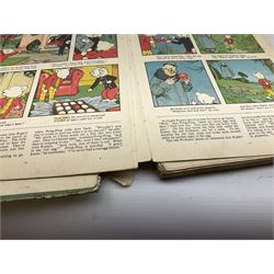 Collection of Vintage children's annuals, to include a number of Rupert the Bear examples dating from the 1940's, comprising 'The New Rupert Book' 1947, 'More Adventures of Rupert' 1947, 'A New Rupert Book' 1945, 'Rupert In More Adventures' 1944,  'More Rupert Adventures' 1943 and two examples of 'The Rupert Book' dated 1941 and 1948