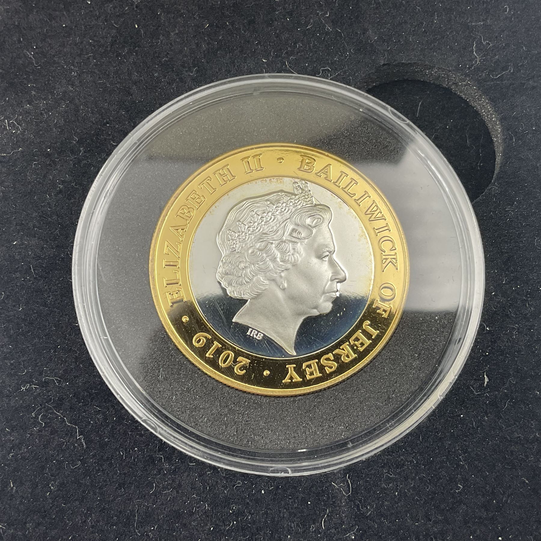 King Charles III 2023 'Coronation Silver Proof Mint Masters Set' comprising Bailiwick of Jersey, Bailiwick of Guernsey and Isle of Man sterling silver proof five pound coins, cased with certificate and Queen Elizabeth II 2019 Bailiwick of Jersey 'Remember With Us' silver two pound and five pound pair, cased with CPM certificate