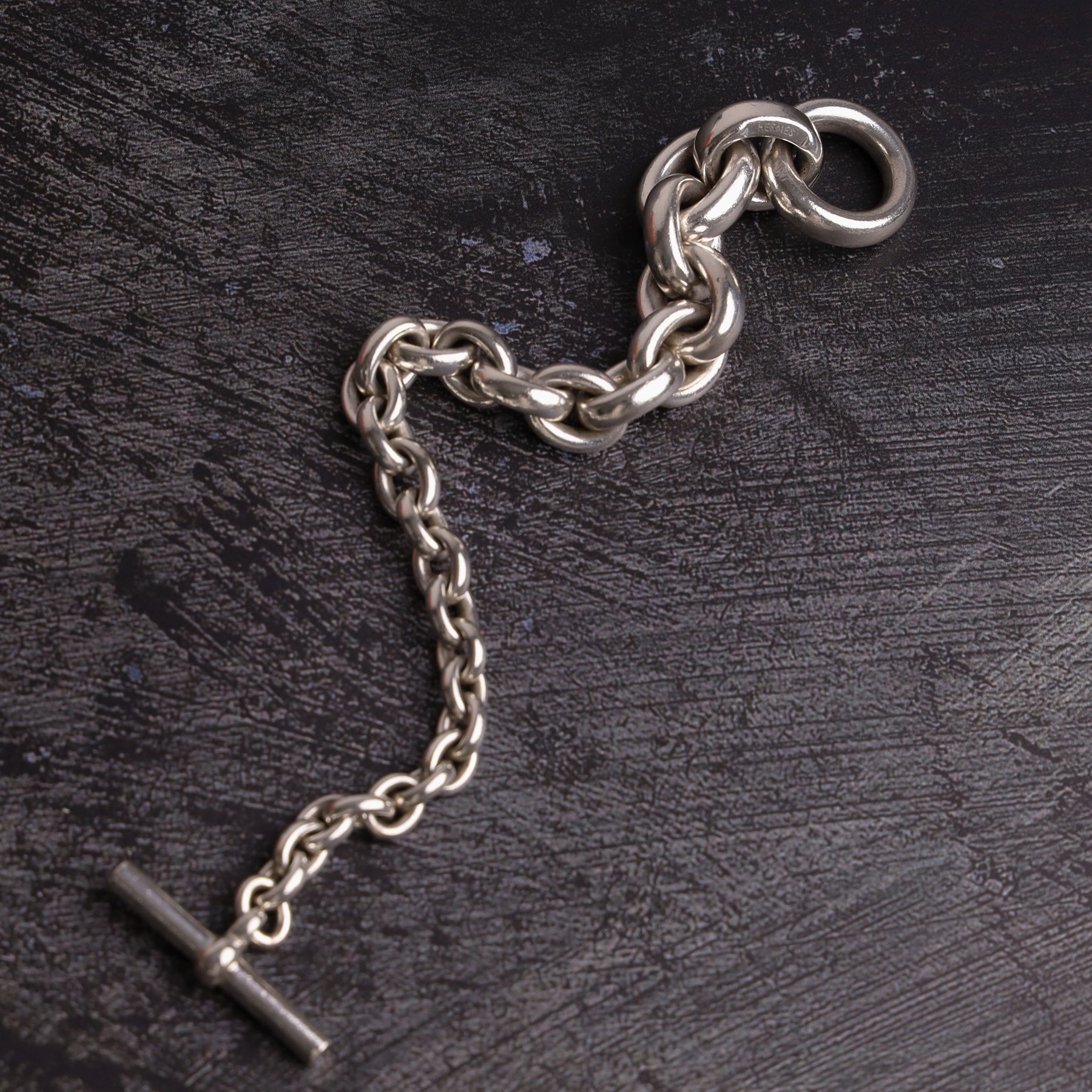 Hermès Crescendo silver bracelet, boxed