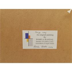 Pamela Randal (Scottish Contemporary): 'Skye Bay', pastel signed, titled and dated 2004 on artist's label verso 28cm x 37cm 