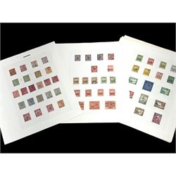 Bermuda Queen Victoria and later stamps, including 1865-1903 one penny, four pence, six pence etc, King George V 1918-22 two shillings etc, King George VI 1938-53 various values including  unused two shillings, two shillings and sixpence, five shillings ten shillings twelve shillings and sixpence, one pound, etc, housed on pages