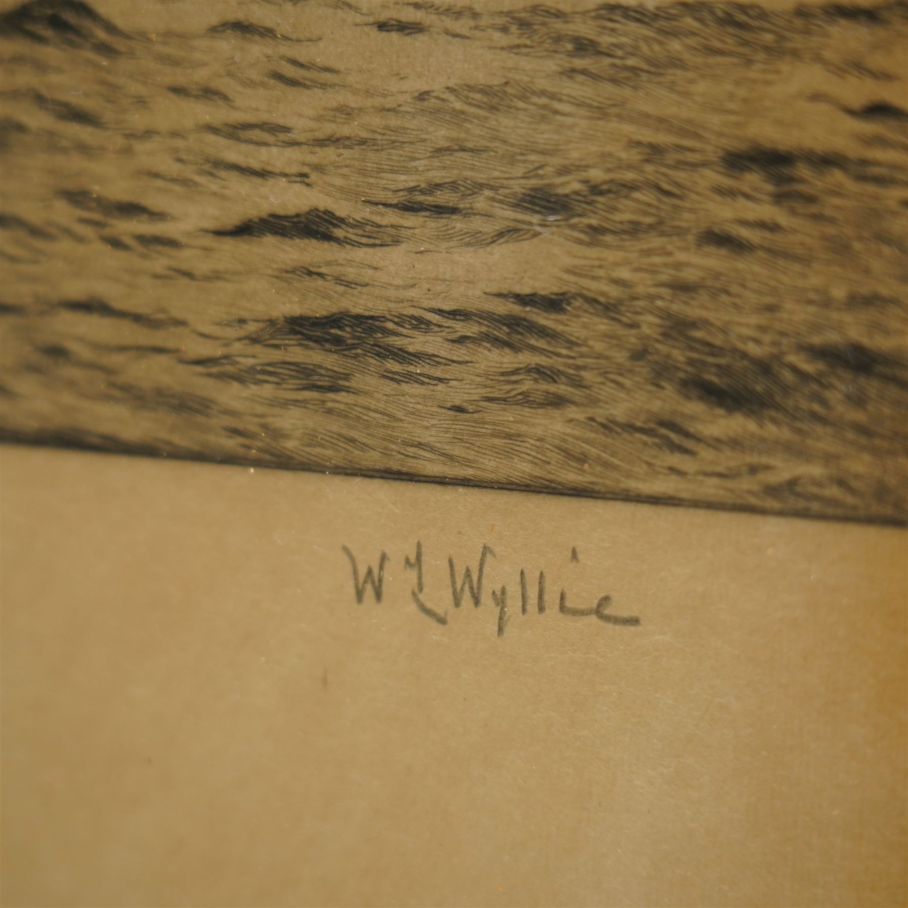 William Lionel Wyllie (British 1851-1931): 'HMS Victory Celebrating the Ascension of George V', drypoint etching signed in pencil 45cm x 75cm