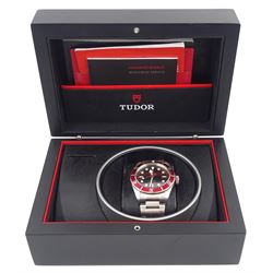 Tudor Heritage Black Bay 200m Rotor self-winding gentleman's stainless steel bracelet wristwatch, Model No. 79220, serial No. J969442, boxed
