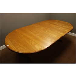  G-Plan teak extending dining/boardroom table with fold out leaf, H72cm, 117cm x 230cm - 301cm (extended)  