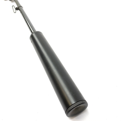 Webley and Scott 'Webley Omega' .22 air rifle for left handed user, break barrel action with fitted integral moderator L128cm overall