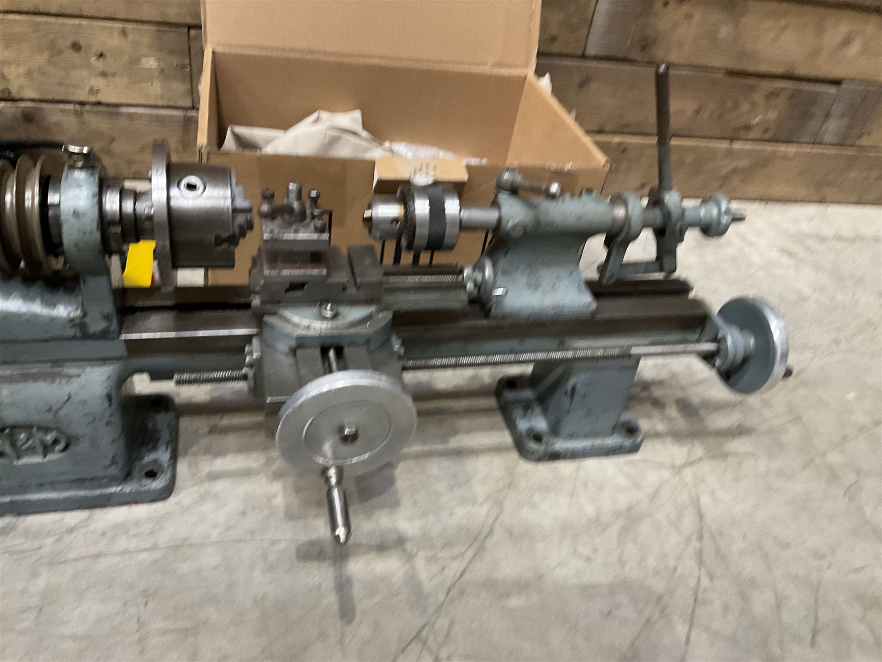 WM precision lathe with Thompson Houston electric motor together with Alfred Herbert die head and bits