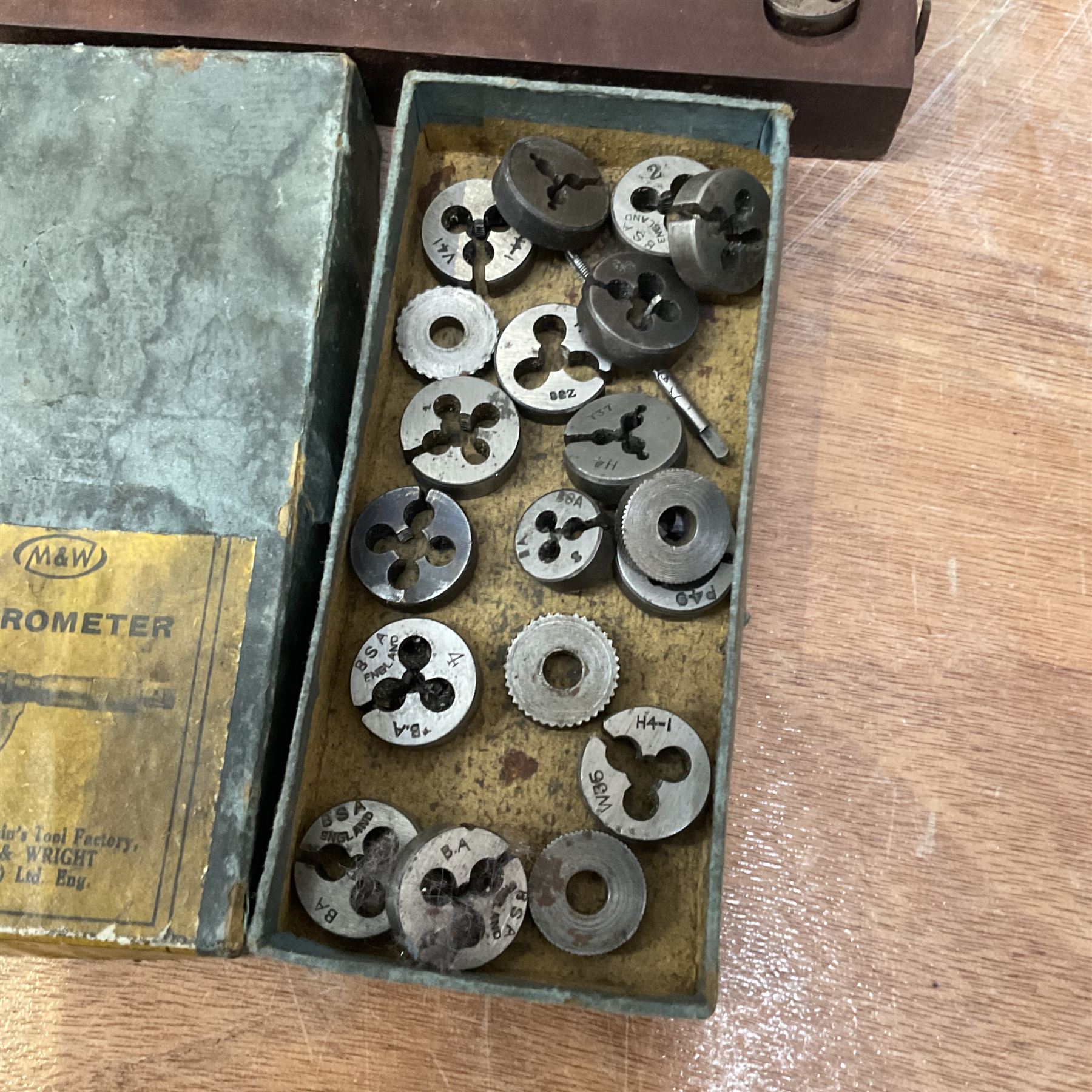 WM precision lathe with Thompson Houston electric motor together with Alfred Herbert die head and bits - THIS LOT IS TO BE COLLECTED BY APPOINTMENT FROM DUGGLEBY STORAGE, GREAT HILL, EASTFIELD, SCARBOROUGH, YO11 3TX