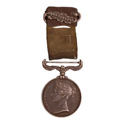 Crimea Medal with clasps for Sebastopol, unnamed  