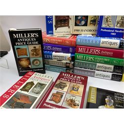 Complete run of Miller's Antiques Collectors Guides from 1980 to 2019, all with dustjackets