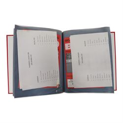 Comprehensive collection of approximately one hundred and seventy Scarborough FC football programmes for the 1990/91, 1991/92 and 1992/93  seasons, all filed within six dedicated Scarborough FC red Home and Away binders