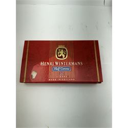 Box of Henri Wintermans Half Corona cigars, together with a collection of lighters, including Ronson, Calibri and Mosda examples, contained within an empty Dannemann Brasil cigar box and other smoking related collectables