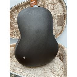 Ovation Ultra Series Model No.1512 electro acoustic guitar, 1980s/90s with textured black bowl back, natural spruce top and mahogany neck, serial no.232916 L104cm; in Hiscox Liteflite case with GuitarKes Workshop set-up and service certificate date October 2021
