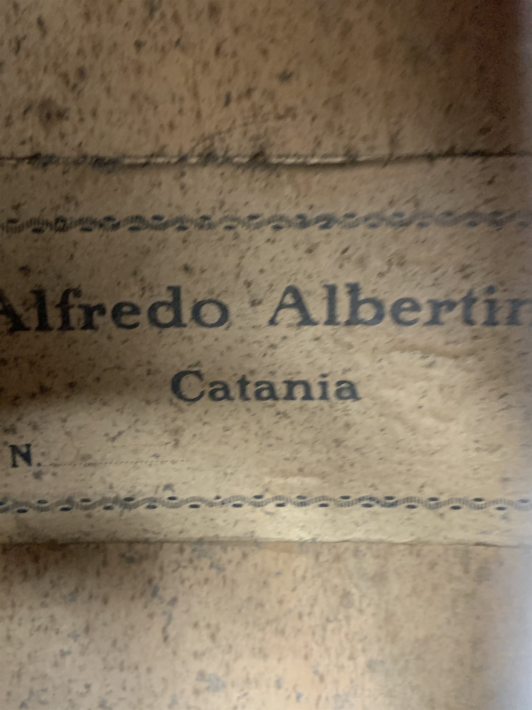 Alfredo Albertini Catania acoustic guitar in carrying case