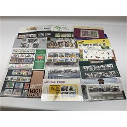 Queen Elizabeth II mint decimal stamps, mostly in presentation packs, face value of usable postage approximately 200 GBP