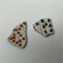 Capodimonte The Cheats, signed Zanella, together with another Capodimonte figure, H24cm  