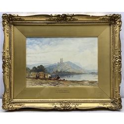 Thomas Miles Richardson Jnr. (British 1813-1890): 'A Castle Ruin', watercolour signed with initials 24cm x 35cm